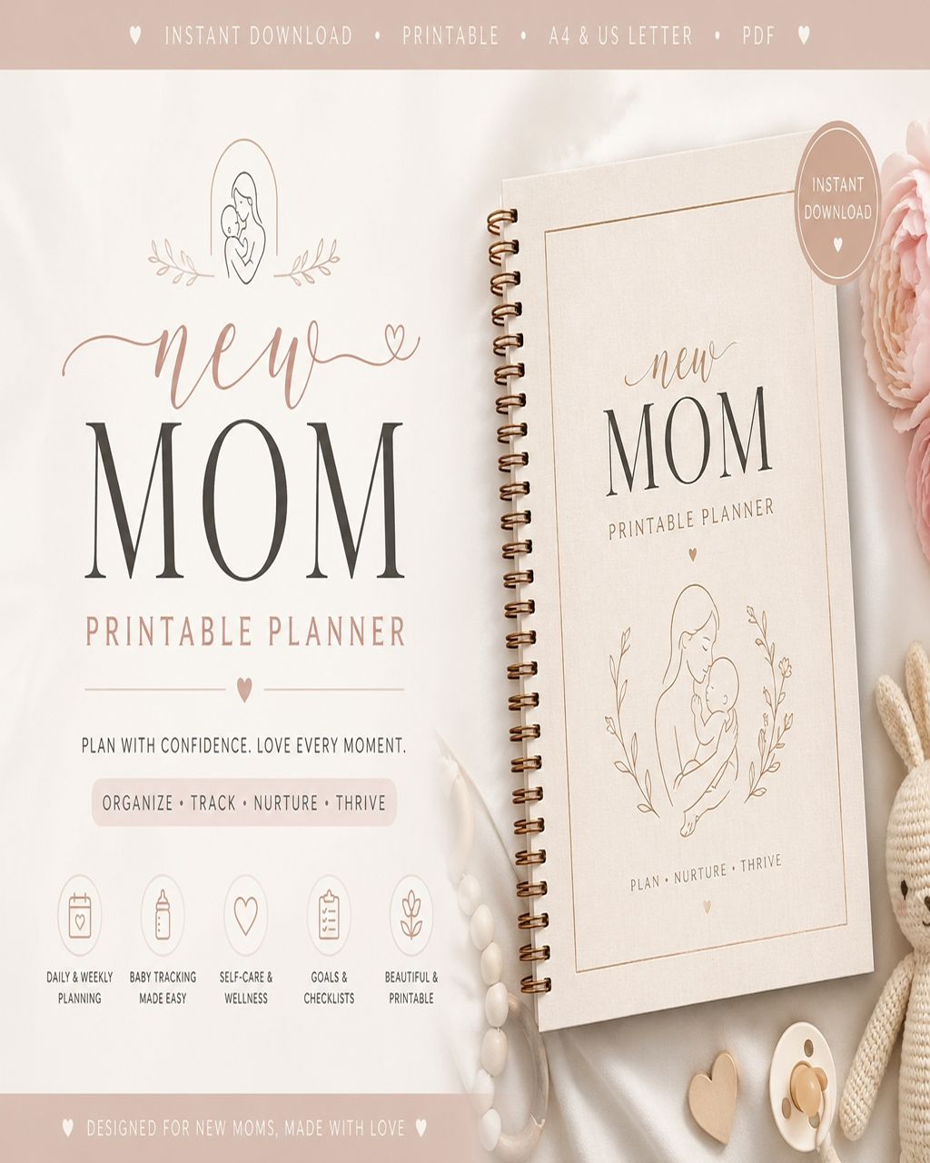 Printable planner for mom